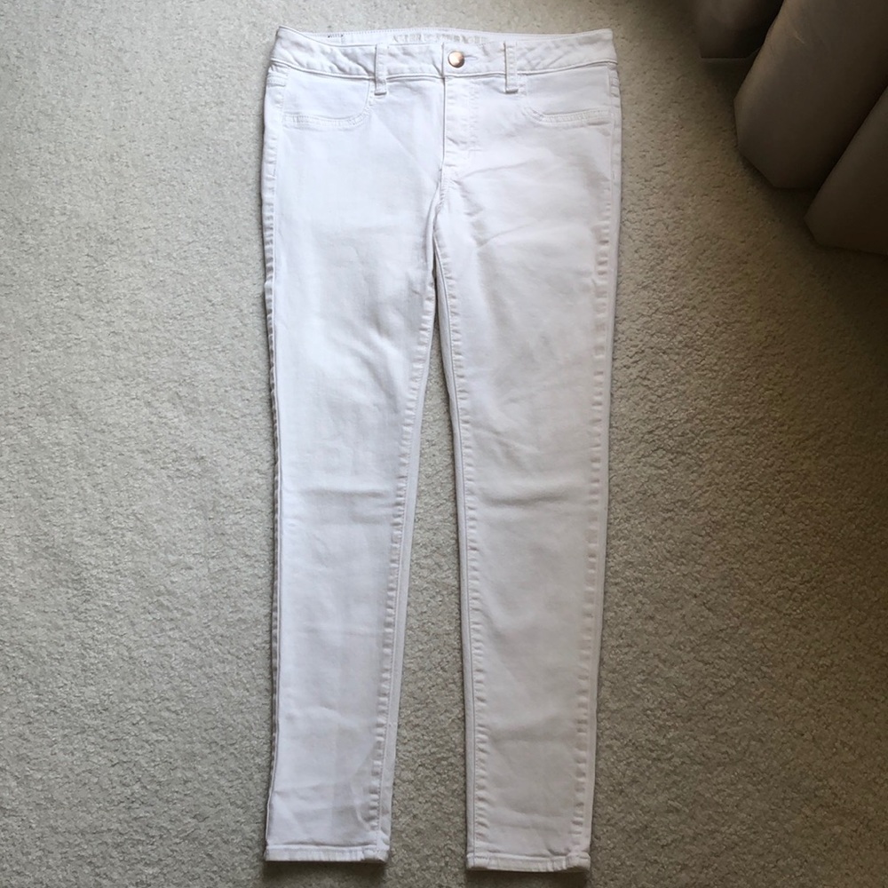 American Eagle White Jeggings